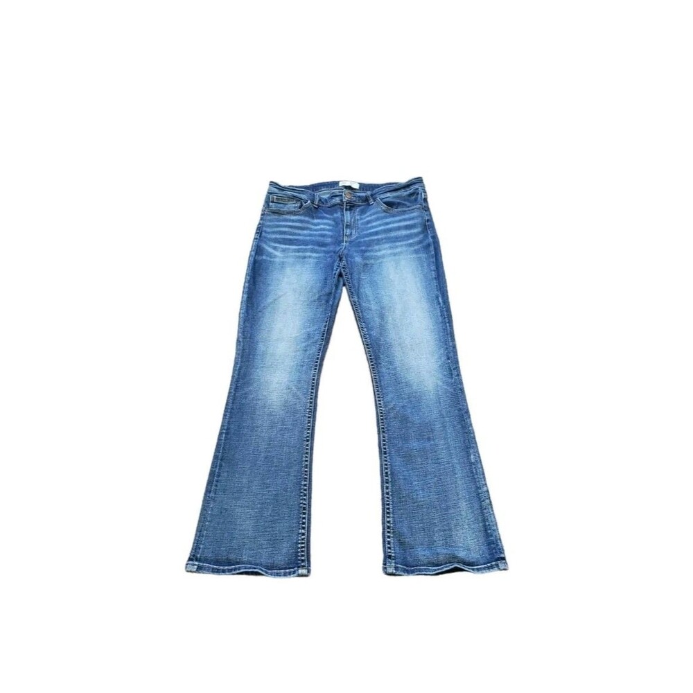 BKE Payton Universal Fit Mid Rise Bootcut Jeans 33x31(FITS 36x31) Med Wash